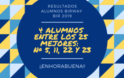 EXCELENTES RESULTADOS DE NUESTROS ALUMNOS EN EL BIR